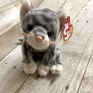 Beanie Baby New With Tags Silver the cat